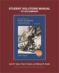 Student Solutions to Accompany Taylor's An Introduction to